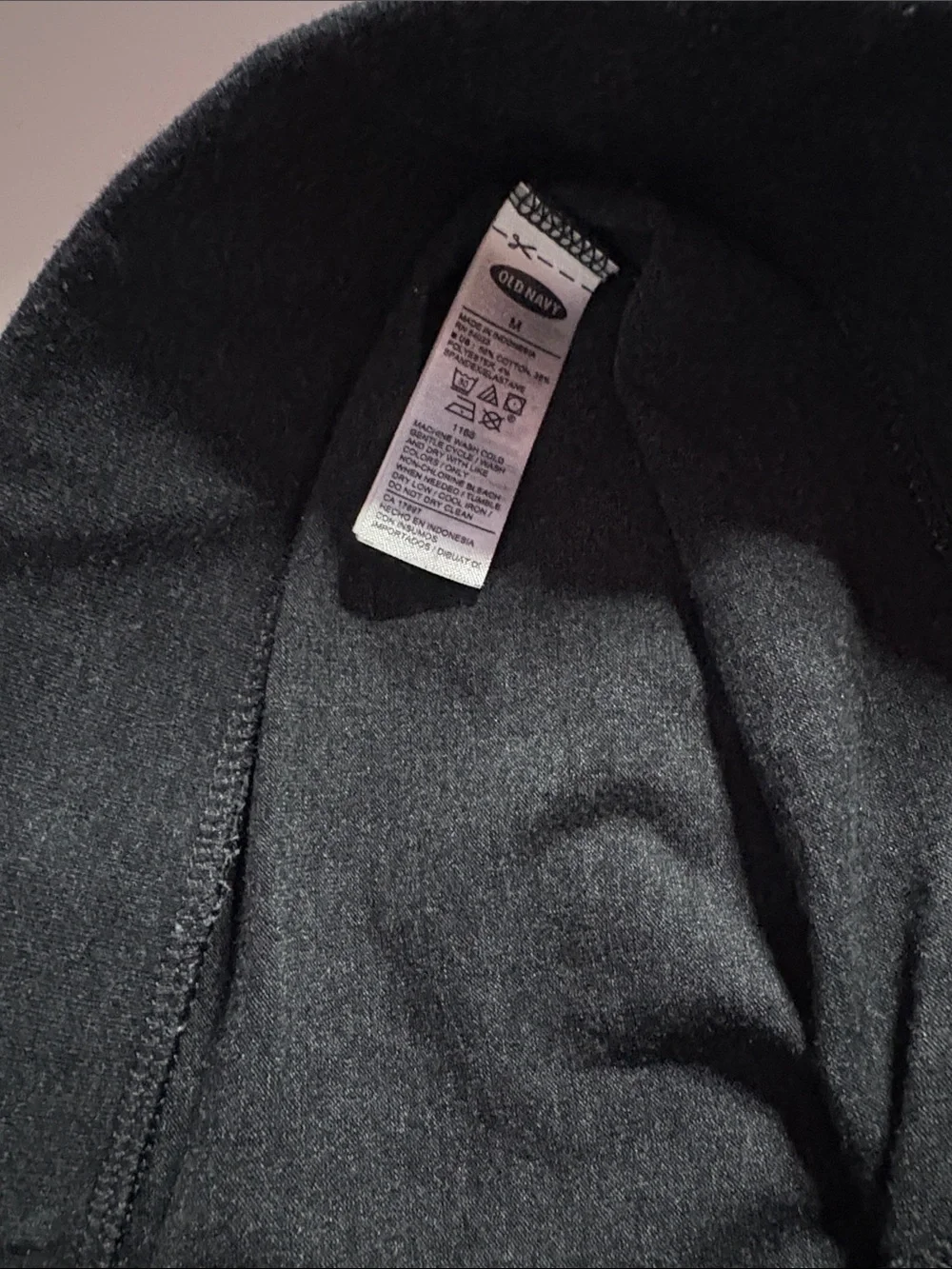 Old Navy Girls (M) Black Cozy Fleece Workout Leggings.